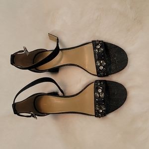 Ann Taylor Rhinestone Jean Sandal